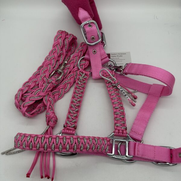 Diamante flat braid Lead Rope